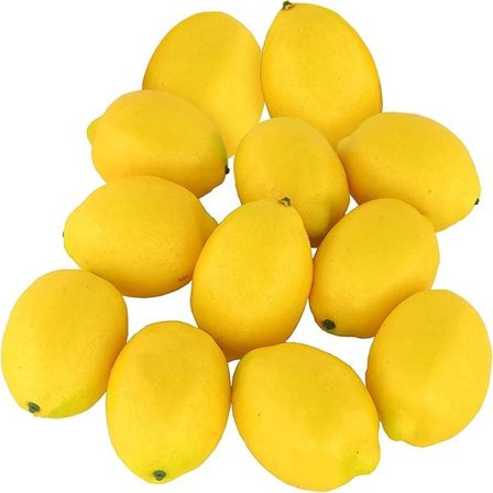 12 Keinotekoista Sitruunaa Realistisia Koristeellisia Koti Keittiö Väärennettyjä Hedelmiä Elävän Näköinen Simulointi Väärennettyjä Hedelmiä 