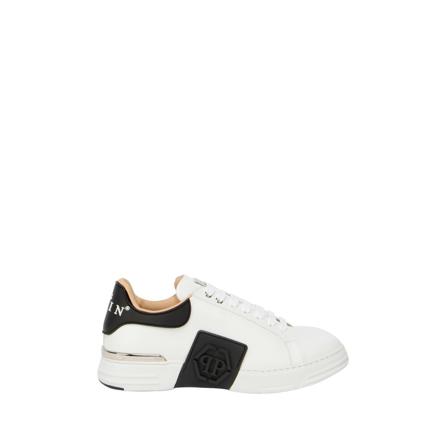 Philipp Plein Low-Top `Hexagon` Sneakers , Wit , Heren , Maat: 40 EU