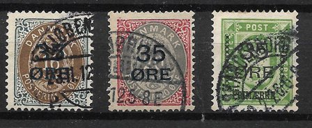 Danmark 1912 - AFA 60-62 - Stemplet