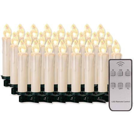 20 stk Led julelys til varmhvit jul Mini La