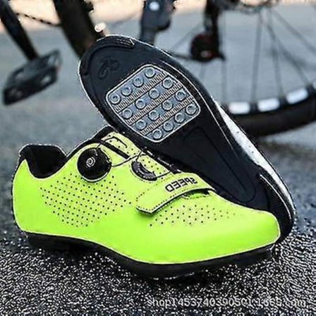 Låsbara cykelskor för landsvägscykling, bergsskor med hård sula, tävlingsskor och sportskor Green_YF