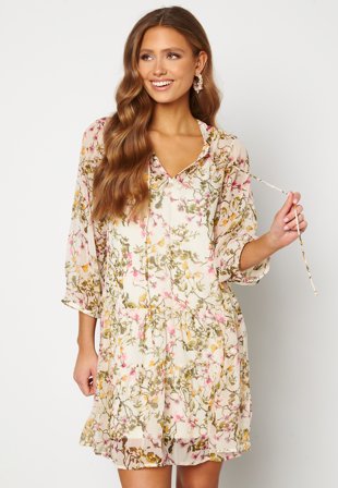 VERO MODA - Wonda 3/4 Tunic - Birch AOP Siga - Kläder - - Bubbleroom