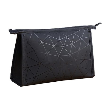 Timanttikuvioinen kosmetiikkalaukku, kannettava, suuri kapasiteetti, vedenpitävä ja monikäyttöinen, valmistettu PU:sta