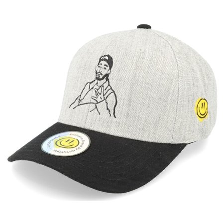 Lucid Smile - Grey adjustable Czapka Z Daszkiem - W Sign Boy Heather Grey/Black Adjustable @ Hatstore