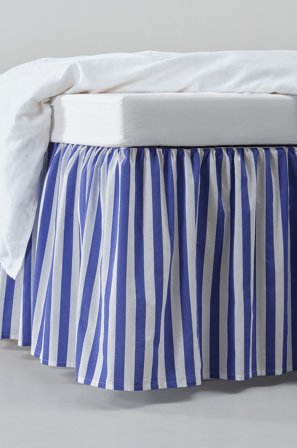 Jotex - Volangsengekappe Klar blå/hvit - KAYO - Kjøp Sengekapper hos Jotex