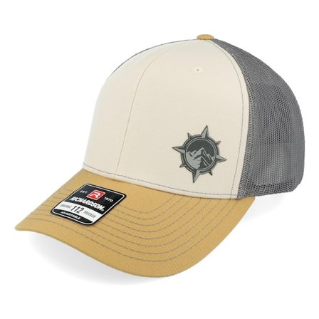 Wild Spirit - Béžová trucker Kšiltovka - Windrose Mountain Patch Beige/Grey/Amber Gold @ Hatstore