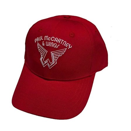Paul McCartney Unisex Vuxen Wings Logo Baseball Cap En Storlek Röd