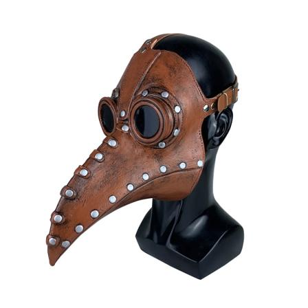 Halloween-maske, Stegosaurus-pestedoktorfuglemaske Lang nese nebb Cosplay Steampunk Halloween-kostyme
