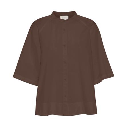 Frau 3/4 Sleeve Bluse Brun, Dame, Størrelse: ONE Size