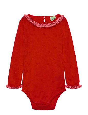 FUB Baby Ruffle Body - Red - 68