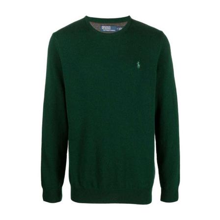 Ralph Lauren Round-neck Strik Grøn, Herre Strik