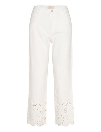 FREE/QUENT Pants From Freequent In A Lovely Twill Material. The Pants Are A Classic 5-Pocke - White - M