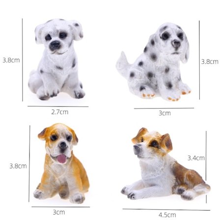 4 KPL Hartsikoiran hahmot Mini Dog Malli 4 KPL SEK. 4 KPL SEK.