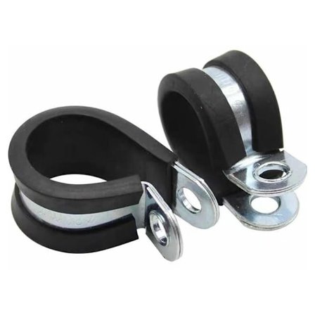 P-Clips rörklammer med gummiinsats val: Ø 26mm / Band 15mm, 10-pack