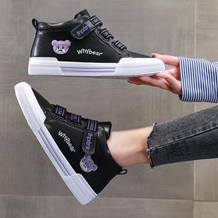 Flickor Rund Toe Flats Platta Casual Sneakers