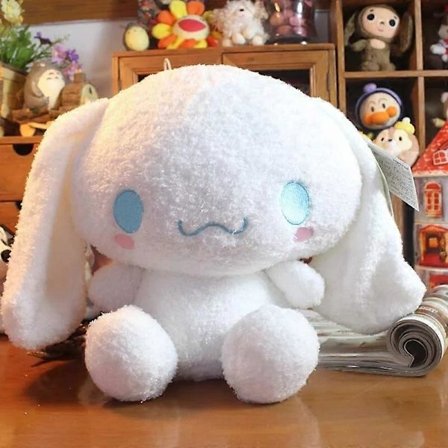 Original myk Cinnamoroll Plysj Stor Leke Fylt Dyr Anime Myk Dukke 30CM