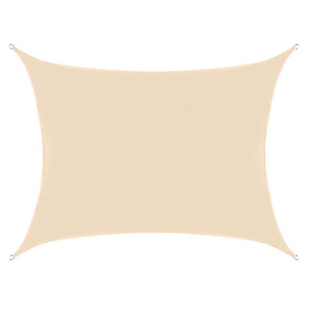 Solsegel, Rektangel 16,5 x 25,4 cm Solskyddstak, Solstråleblock Markis för uteplats, carport, bakgård