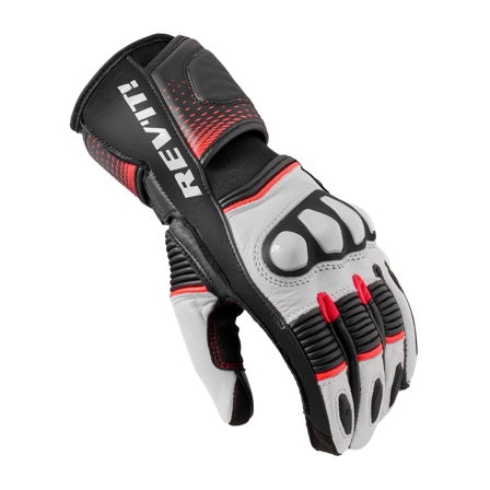 Guantes de Moto REV'IT! Xena Mujer Blanco/Rojo Neón XL