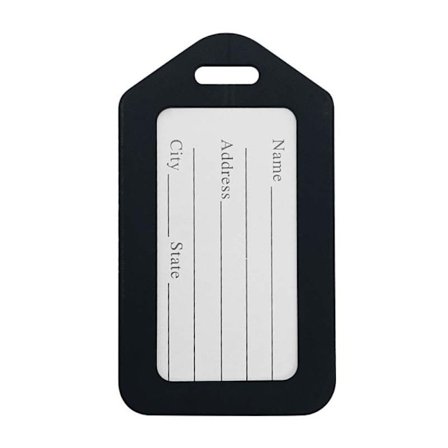 Bagage ID Label Bagageskilt SORT