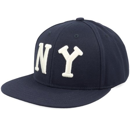 American Needle - Blauw snapback Cap - New York Black Yankees Nl Archive 400 Navy Snapback @ Hatstore