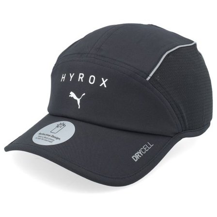 Puma - Svart 5panel Keps - X Hyrox Short Visor Cap Black 5-Panel @ Hatstore