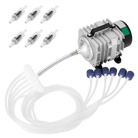 Tehokas happipumppu AC sähkömagneettinen ilmapumppu kalalammikkoon, ilmakompressori (EU-pistoke) - Perfet