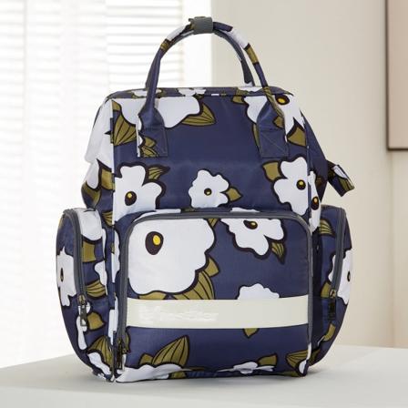 Skötväskor Mammaväska Mode vattentät printed nylon Multifunktionell ryggsäck med stor kapacitet Summer Iris tectorum L
