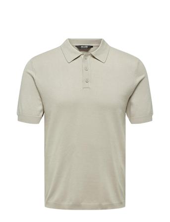 Onswyler Life Ss Polo Knit ONLY & SONS Beige