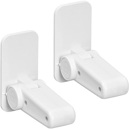 2 vita säkerhetshandtagsdörrlås, säkerhetsdörrblock, dörr och