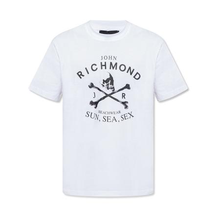 John Richmond T-shirt with logo Hvid, Herre T-shirts