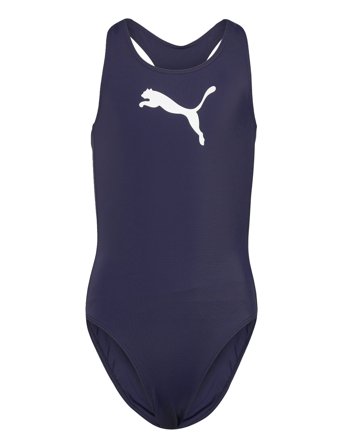 Puma Swim Puma Swim Girls Racerback Swimsuit 1P - Navy - 164