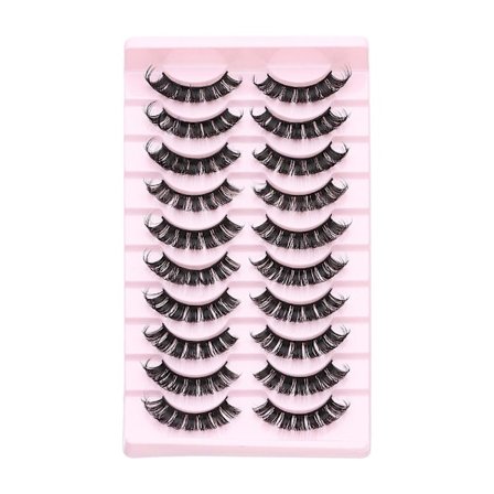 10 Par 3D Mink DD Curl Ryska Lösögonfransar