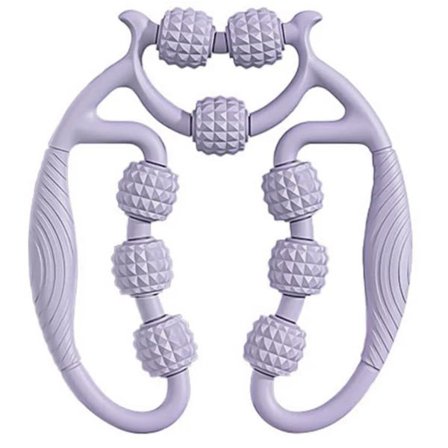 Massasje Relax Sirkulær Benklemme 9-hjuls Muskelrulle Dypvevsmassasje For Ben Armmassasje Lilla