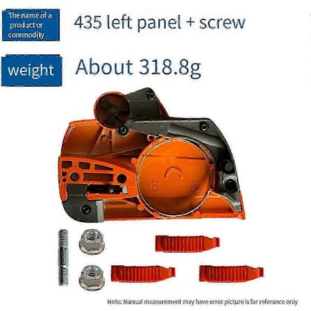 Husqvarna 435 ohjaimen suojasarja 536329204 435 435E vasen sivulevy