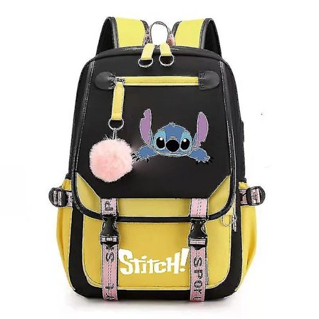 Stitch USB Oppladbar Skolesekk Gutt og Jente Ryggsekk A, Stil 8