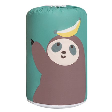 Stor tvättpåse med sloth-motiv, dragkedja