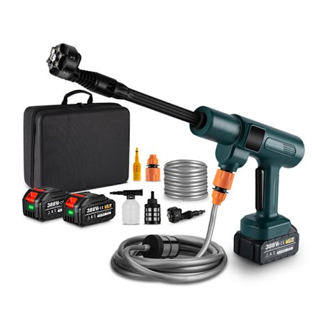 YOFIDRA 200 Bar Borstlös Elektrisk Högtryckstvätt Hushåll Trädgård Sladdlös Uppladdningsbara Verktyg med 2 Batterier