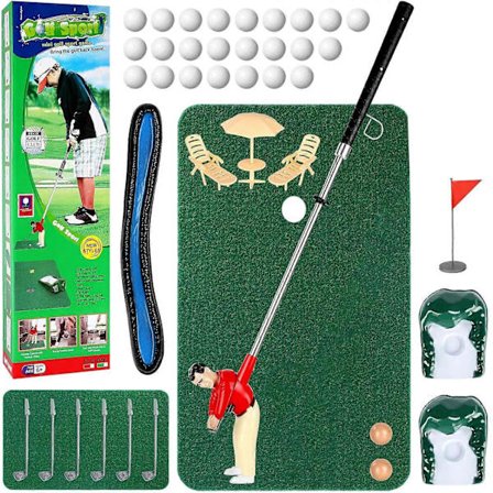 Minigolflegetøj til børn/voksne, 1 minigolfer til forældre-barn-interaktion indendørs spil