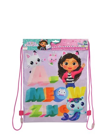 Gabby's Dollhouse Gabby's Dollhouse, Snøre Gymnastikpose - Pink - ONE SIZE