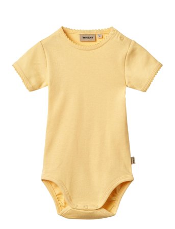 Wheat | Rib Body S/S Lace Elisa | 68