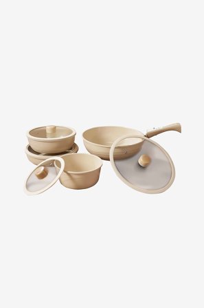Hermia - Kattilasarja (14 kpl)-Hona Xl - Beige - Padat & kattilat - - Homeroom