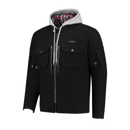 Kurtka Motocyklowa Rusty Stitches Glenn Czarny XL