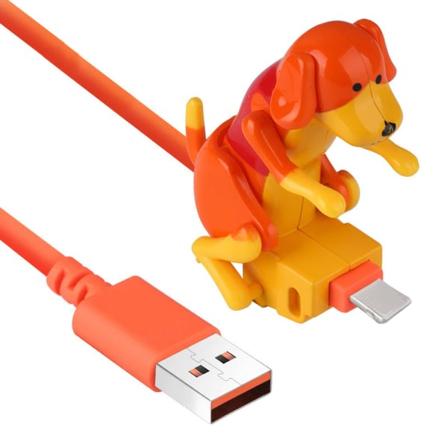 Sjove Hunde Opladningskabel Download Kabel Apple Opladningskabel USB C Opladningskabel til iPhone Samsung Hvid