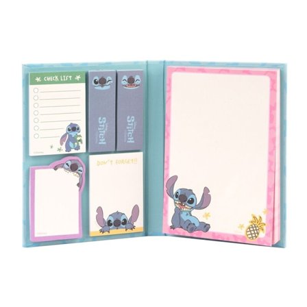 Stitch Sticky Notes-notesbog, 100 ark, sødt design