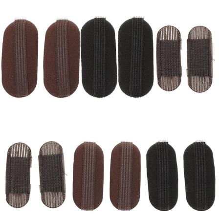 6 kpl Naisten Näkymätön Hiusten Pohja Clipit Naisten Hiusten Volyymi Bump Clipit Naisille Musta Ruskea 9X4X1CM Black Brown 9X4X1CM