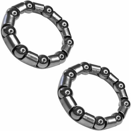 2x Stålkulelager for sykkel 32mm 45mm 9 kuler 7.94mm Universal DIY kranksett