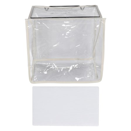 Hengende Toalettmappe for Reise Klar Vanntett PVC Slitesterk Mye Brukt Vegghengende Oppbevaringspose for Baderom Hvit