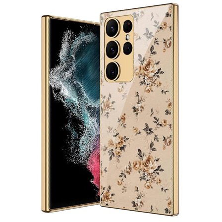 Elektropläterad Målad Skal för Samsung Galaxy S23 Ultra / S23 Plus / S23 Fodral-WELLNGS