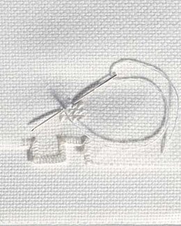 Hardangerväv 9/tr Vit 150 cm Metervara Vit