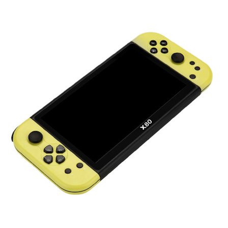 X80 Retro håndholdt videospillkonsoll 10 emulatorer 10000+ klassiske spill 7" TFT-skjerm bærbar videospillspiller